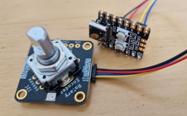 Adafruit Rotary + Pimoroni Tiny2040
